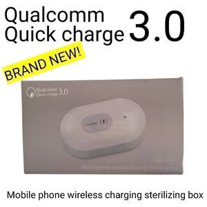 Qualcomm Quick Charge Mobile Phone Wireless Charging Sterilizing Box BRAND NEW!